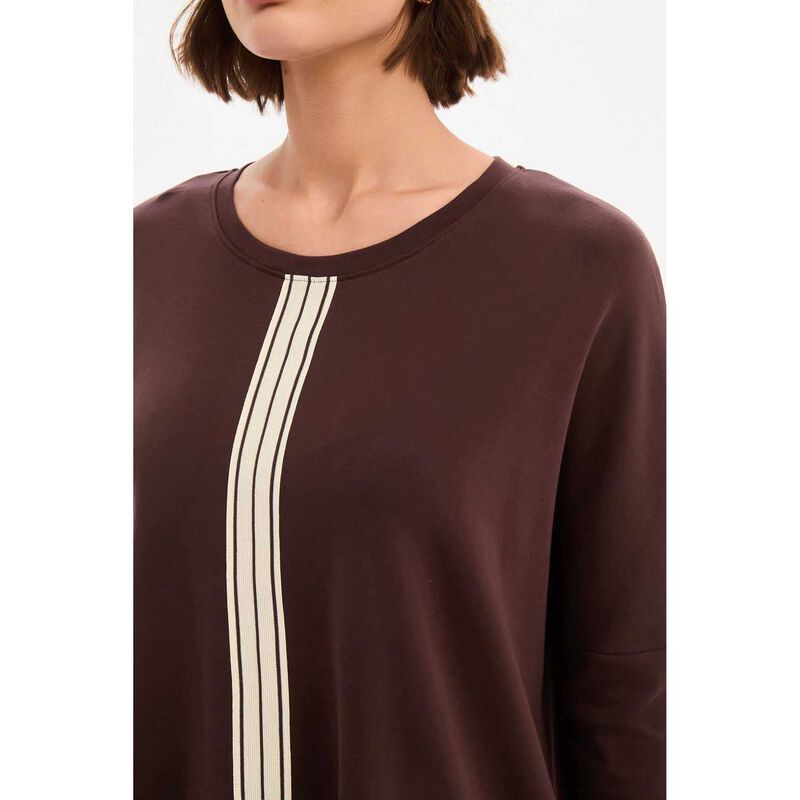 TIRELLI Stripe Front 3/4 Sleeve Tee image number 2